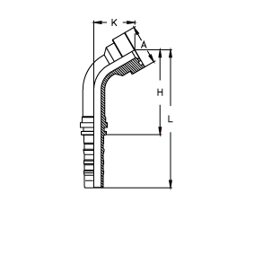 Фланец SAE код 61 угол 60°