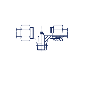 Т-образные NPT уплотнение тип С в сборе с В4