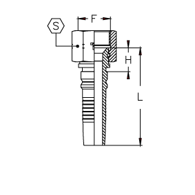 JIC Interlock внутренняя резьба конус 37°