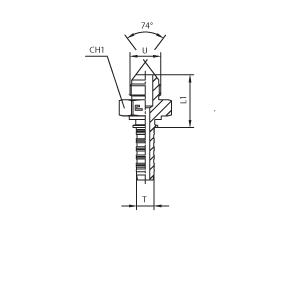 JIC - конус 74° JIC - конус 74°