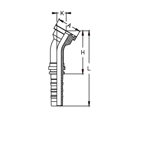 Фланец SAE код 61 угол 30°