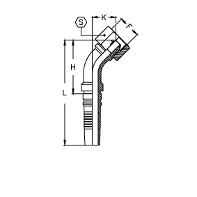 Фитинги Interlock CH BSP Внутренняя резьба угол 45° O'RING Фитинги Interlock CH BSP Внутренняя резьба угол 45° O'RING