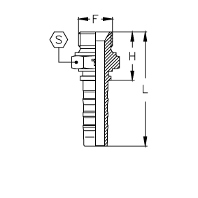 BSP наружная цилиндрическая резьба 60°