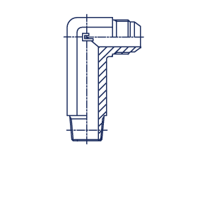 Угловые 90° BSP, упл. тип C