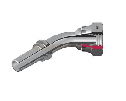 Конус 60° угол 45° - шестигранная гайка из нержавеющей стали