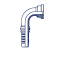 Фланец SFS 6000 угол 90°