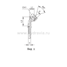 Фитинги для РВД BSP Interlock внутренняя резьба фиксированная накидная гайка/накидная гайка - угол 45°- конус 60° c O-ring - ISO 8434-6 (BS 5200)