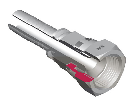 JIS "TOYOTA" внутренняя резьба конус 60°- предварительно обжатая гайка JIS "TOYOTA" внутренняя резьба конус 60°- предварительно обжатая гайка