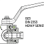 Кран шаровый метрика, DIN 2353 HEAVY SERIES