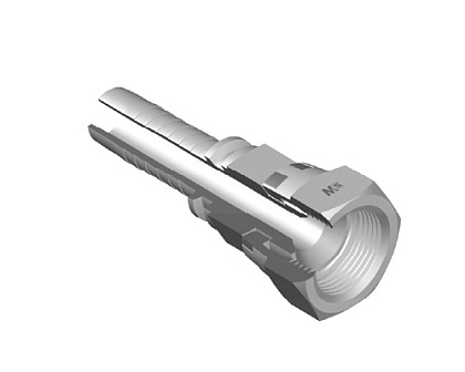 JIC внутренняя резьба конус 74° двойная шестигранная предв. обжатая гайка JIC внутренняя резьба конус 74° двойная шестигранная предв. обжатая гайка