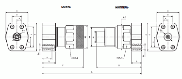 VEP-HD фланец 4 отверстия