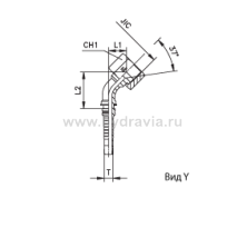 Фитинги для РВД JIC Interlock внутренняя резьба фиксированная накидная гайка/накидная гайка угол 90° - конус 74° - ISO 8434-2 (SAE J514)