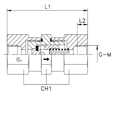 Обратный клапан, внутренняя резьба BSP