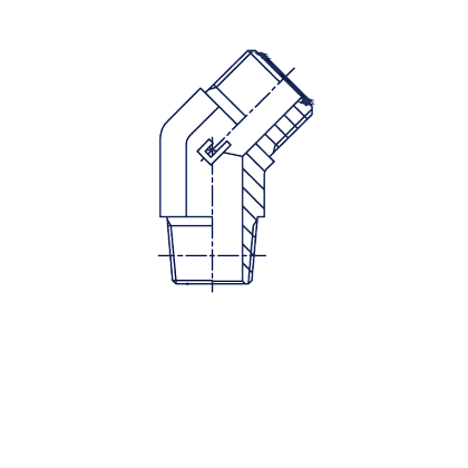 Угловые NPTF 45° уплотнение тип C Угловые NPTF 45° уплотнение тип C