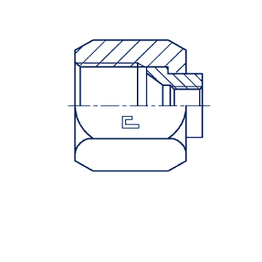 Гайка для измерительного прибора, резьба BSP