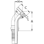 Фланец SFS 6000 угол 45°