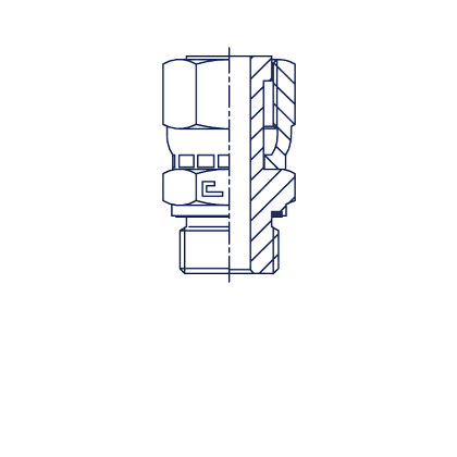 Прямые BSP обжатая гайка упл. тип Е Прямые BSP обжатая гайка упл. тип Е