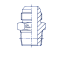 Прямые NPTF уплотнение тип C Прямые NPTF уплотнение тип C