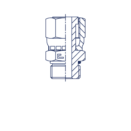 Прямые BSP обжатая гайка упл. тип Н Прямые BSP обжатая гайка упл. тип Н