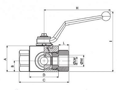 Кран шаровый метрика, DIN 2353 HEAVY SERIES