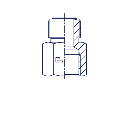 Прямые NPTF c внутренней резьбой Прямые NPTF c внутренней резьбой