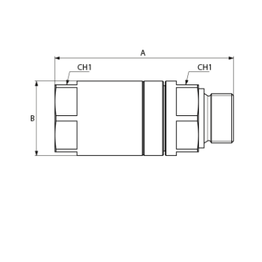 BSPP, гайка - штуцер