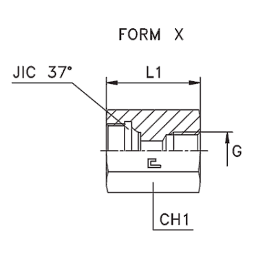 Гайка для измерительного прибора, резьба BSP
