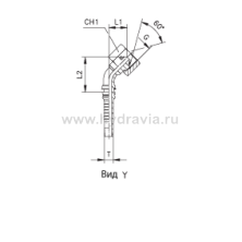 Фитинги для РВД BSP Interlock внутренняя резьба фиксированная накидная гайка/накидная гайка - угол 45°- конус 60° c O-ring - ISO 8434-6 (BS 5200)