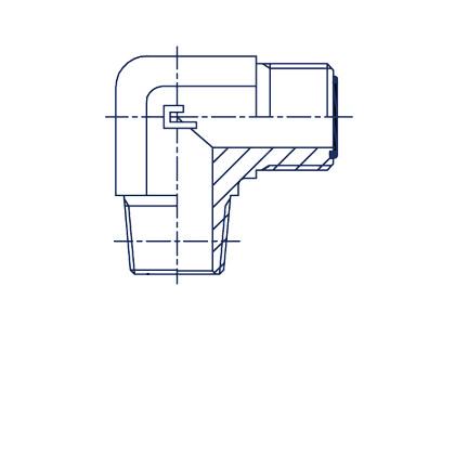 Угловые NPTF 90° уплотнение тип C Угловые NPTF 90° уплотнение тип C